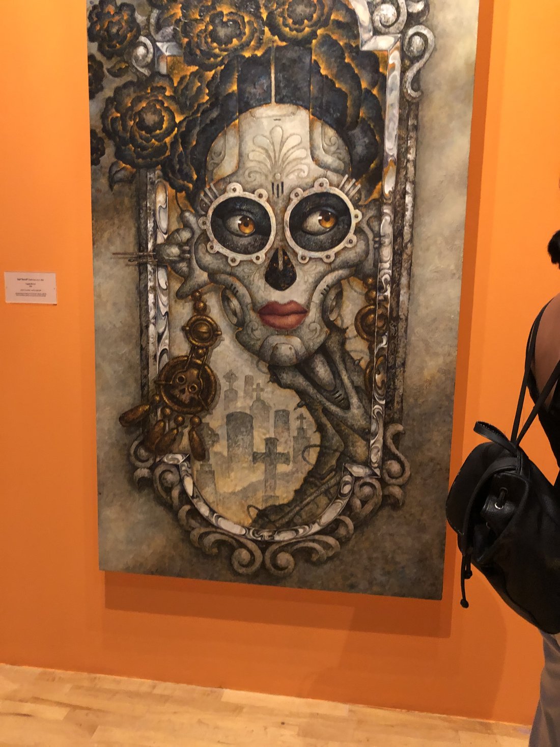 Artwork from a National Museum of Mexican Art Dia de Muertos exhibition